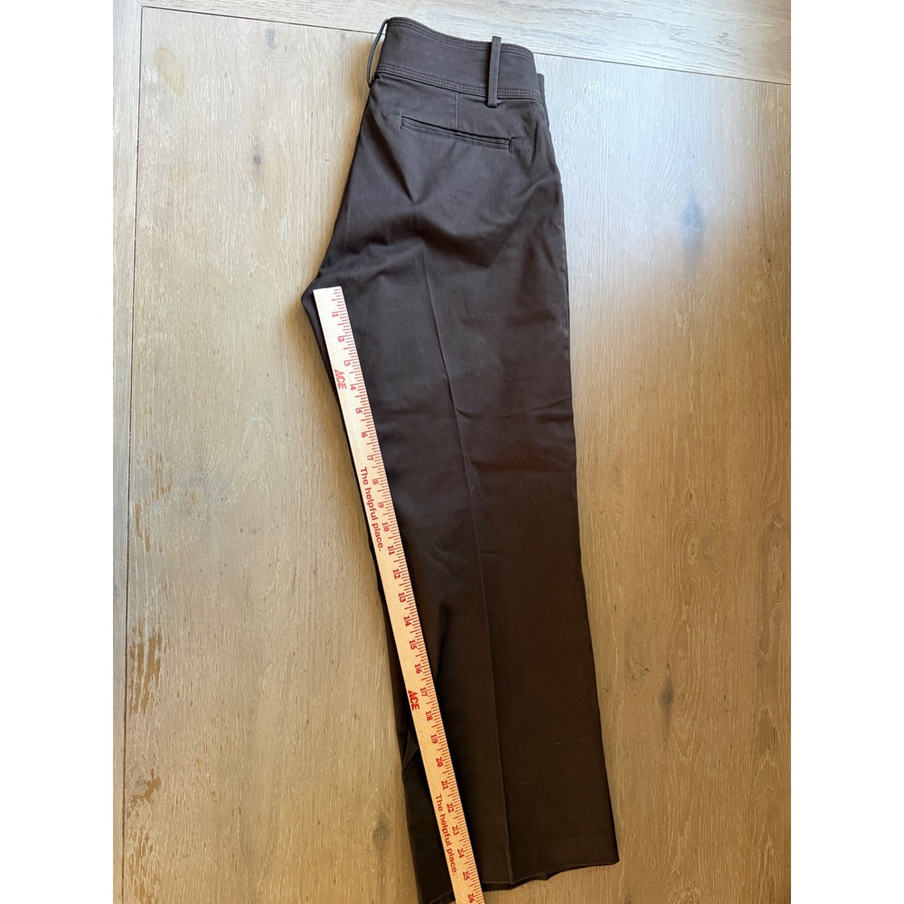 Lee Natural Straight Leg Pants Dark Brown Chocolate 4‎ Petite 465942D Crop/Ankle - Picture 9 of 9